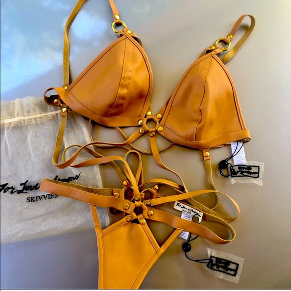 For Love And Lemons Other - RARE! FLL Faux Leather Set 🖤🖤🖤